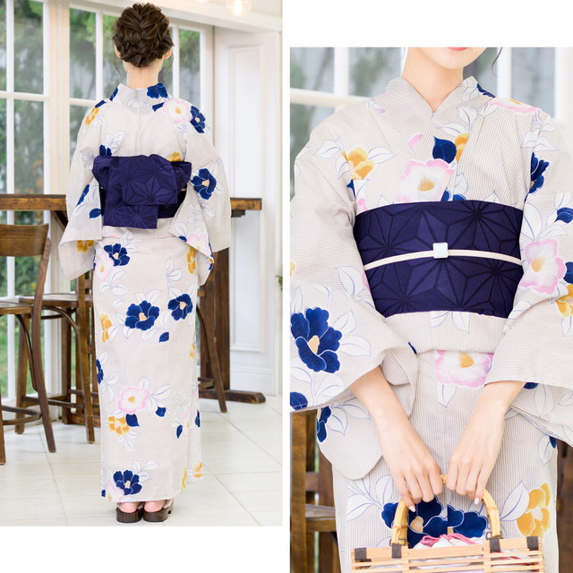 浴衣セット レディース 浴衣セット 作り帯 大人 2点セット（浴衣/帯