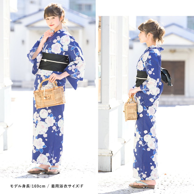 浴衣セット レディース 浴衣セット 作り帯 大人 2点セット（浴衣/帯