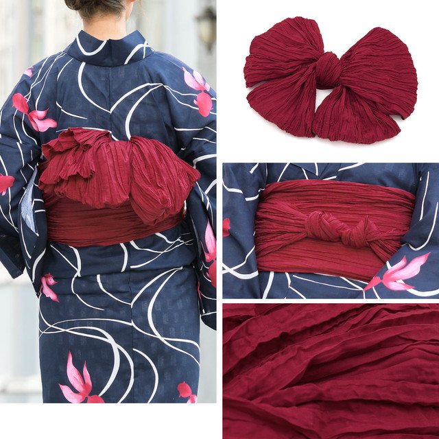 浴衣セット レディース 浴衣セット 兵児帯 大人 2点セット（浴衣/帯