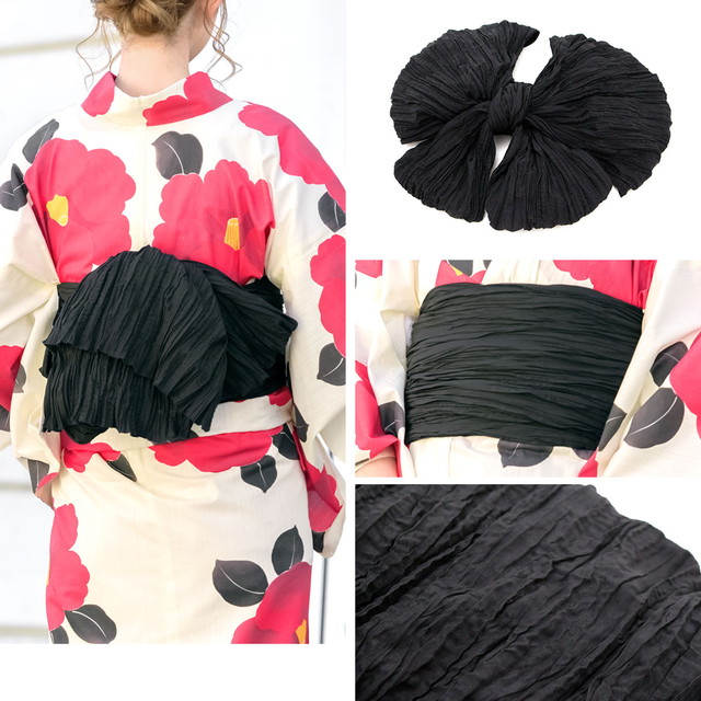 浴衣セット レディース レトロ 浴衣セット 大人 3点セット ホワイト 白