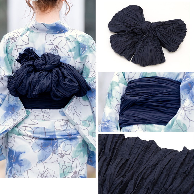 浴衣セット レディース レトロ 浴衣セット 大人 3点セット ホワイト 白