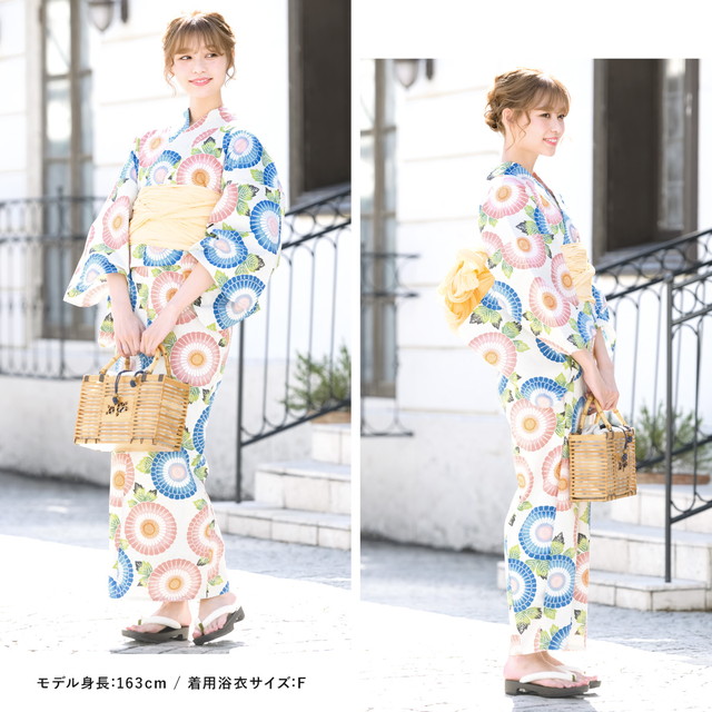 浴衣レディース Yukata 浴衣 水色 ピンク レトロ Dita 浴衣 大人 浴衣