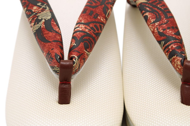 草履 レディース 岩佐謹製 白茶色 ライトベージュ 赤 エスニック 帆布 二枚芯 ぞうり 和装履物 カジュアル 女性用 日本製 【Mサイズ】 草履 レディース 岩佐謹製 白茶色 ライトベージュ 赤 エスニック 帆布