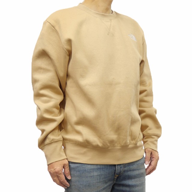 【○％OFF！】THE NORTH FACE ノースフェイス メンズトレーナー NF0A89ET / M ESSENTIAL RELAXED CRE キャメル /2024秋冬新作