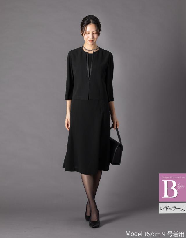 【50％OFF】喪服 礼服 レディース ブラックフォーマル 大きいサイズ ワンピース オールシーズン ロング 洗える m5258-5259 [sk便]_11