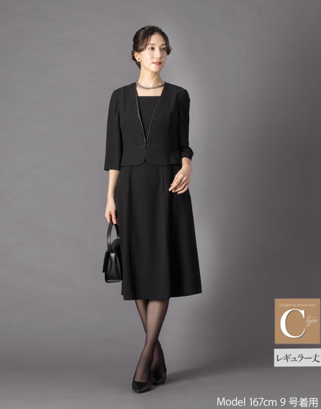 【50％OFF】喪服 礼服 レディース ブラックフォーマル 大きいサイズ ワンピース オールシーズン ロング 洗える m5258-5259 [sk便]_14