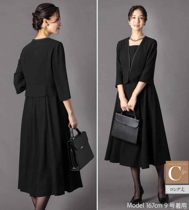 【50％OFF】喪服 礼服 レディース ブラックフォーマル 大きいサイズ ワンピース オールシーズン ロング 洗える m5258-5259 [sk便]_13
