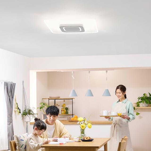 公式】シーリングライト 8畳 おしゃれ LED パネルライトスクエア 調光