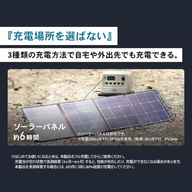 BLUETTI SP120ソーラーパネル ポータブル電源充電 防災 新品 BLUETTI