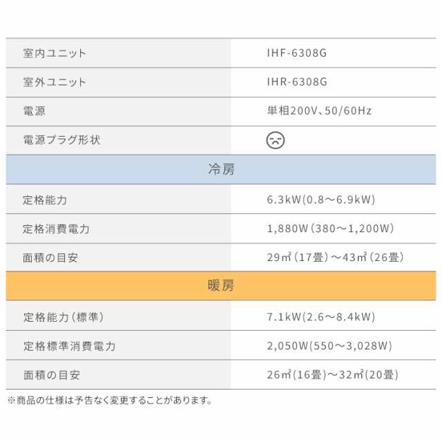 【2024年モデル】【標準取付工事費込】エアコン 20畳 工事費込 冷房 室外機セット クーラー 家庭用 冷暖房 シンプル リモコン付き 温度セ