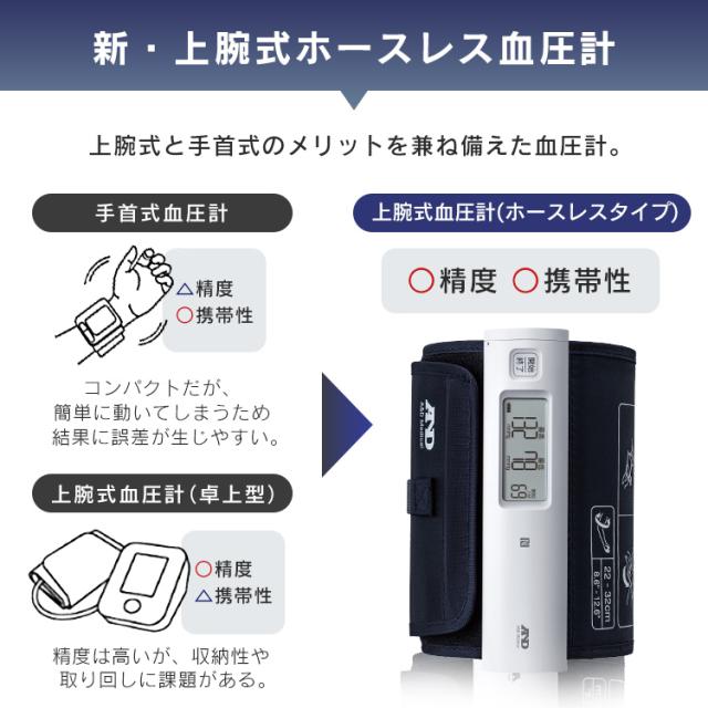 ＼OFFクーポン!~4/27 9:59／血圧計 上腕式 上腕式血圧計 スマホ連動 家庭用 ホースレス コンパクト 小型 軽量 持ち運び Blueooth連動 アプリ連動 上腕 シンプル 簡単 操作 デジタル 血圧測定器 血圧 自動血圧計 医療 介護 健康管理 UA-1100NFC * 【管理医療機器】