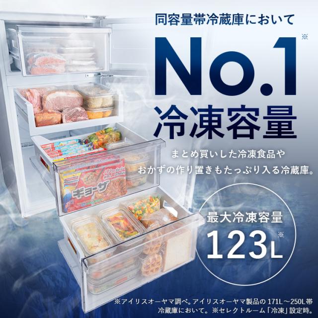 東京23区送料無料　超美品アイリスオーヤマ冷蔵庫、冷凍庫　両方として使える 楽天市場】冷蔵庫 小型 2ドア 162L 右開き アイリスオーヤマ
