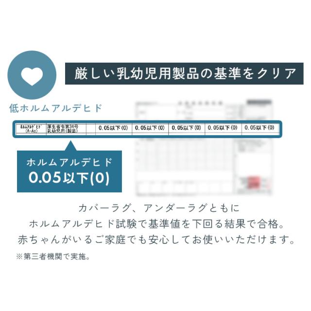 ラグ パッド 下敷き 3畳用 厚手 カーペット ラグマット 滑り止め 高反発 ズレにくい 防ダニ 防音 ホットカーペット対応 床暖房対応 オールシーズン リビング アイリスオーヤマ ハガッシュ Hagash 約170×225cm アンダーラグ HAGU25-1824 * 送料無料_16