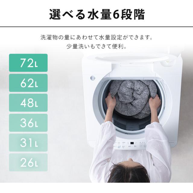 ＼20,OFFクーポン!~6/4 9:59／洗濯機 10kg 全自動洗濯機 縦型洗濯機 ガチ落ち 極渦洗浄 強力洗浄 ラクとれ設計 ワイド投入口 洗濯物 取り出しやすい シンプル 10キロ 2人暮らし 家族 新品 新生活 白 ホワイト スタンダード アイリスオーヤマ OSH ITW-H1003H-W *_12