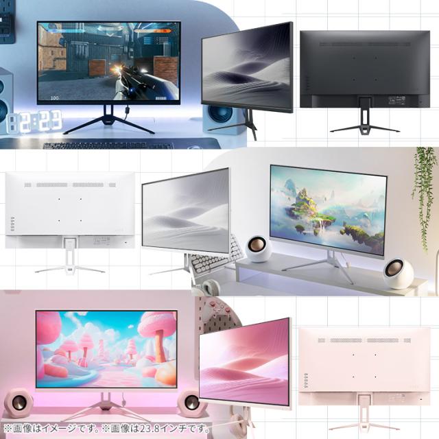 モニター ゲーミングモニター 27インチ wqhd 180hz pcモニター ゲーミング ブラック ホワイト ピンク ブルー パソコンモニター 新品 液晶 ディスプレイ 高速応答 広視野角パネル アーム取付可 ゲーム アイリスオーヤマ DG-AW2718S *_2