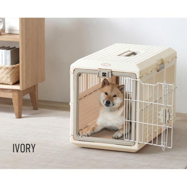 キャリーケース 犬 プラキャリー 折りたたみペットキャリー アイリスオーヤマ アイボリー ブラウン FC-670 全2色 ペットキャリー コンテナ 折りたたみ キャリー 移動用 車 病院 通院 ペット通院 犬キャリー 猫キャリー いぬ イヌ ドッグ dog わんこ 小型犬 中型犬 送料無料_11