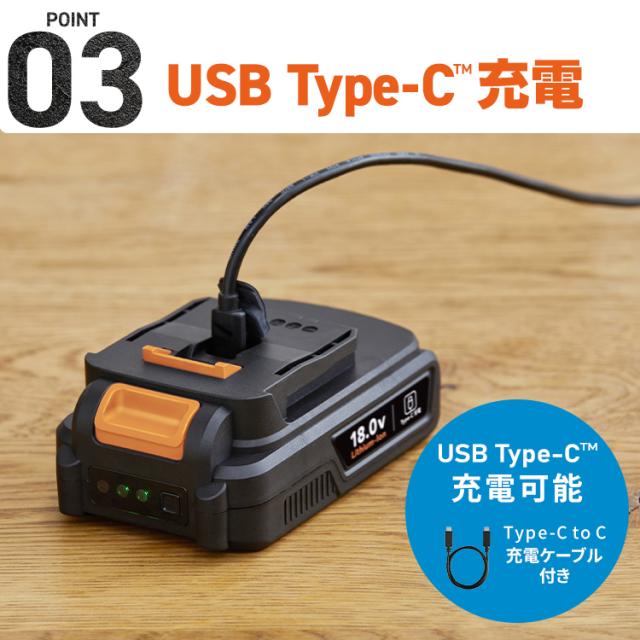 【Type-C充電＆バッテリー共用できる】インパクトドライバー 小型 充電式 アイリスオーヤマ 18V 軽量 ライト付き 電動ドライバー ビットセット コードレス 電動工具 DIY 組立 JID160TC *_5