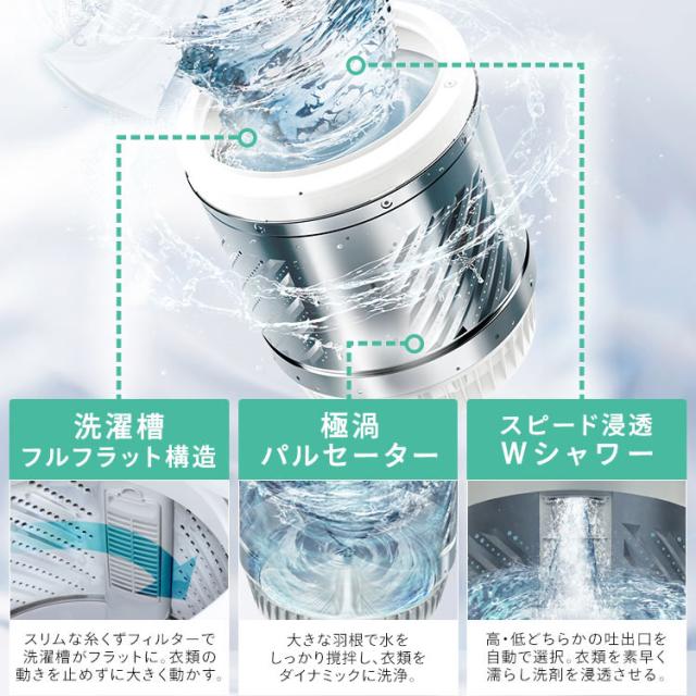 ＼26,OFFクーポン!~6/16 9:59／【施工あり】洗濯機 10kg 縦型洗濯機 縦型 全自動洗濯機 本体 全自動 洗剤自動投入 省エネ 節電 節水 ガチ落ち 極渦洗浄 時短 シンプル デザイン 10キロ タイパ アイリスオーヤマ OSH オッシュ 4連タンク TCW-100A02-W * 【HS】_3