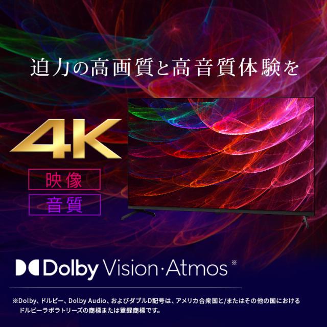 テレビ 液晶テレビ 43v 型 テレビ本体 4Kチューナー内蔵テレビ GoogleTV ネット対応 スマートテレビ 動画配信サービス ダブルチューナー 裏番組録画 Googleアシスタント 音声検索 音声操作 tv 43 アイリスオーヤマ LT-43UGX-F1 *_2