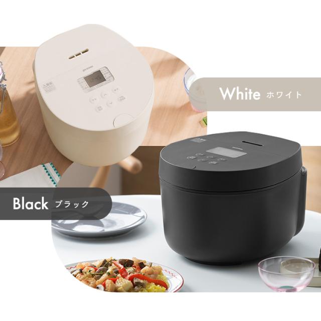 ＼5,000円OFFクーポン!~3/11 9:59／炊飯器 5.5合炊き 1人用 5合炊き アイリスオーヤマ IH おしゃれ 小型 コンパクト 銘柄炊き 50銘柄 炊き分け パン ケーキ機能 低温調理 ヘルシーメニュー 低糖質 おかゆ 玄米 省エネモード お手入れ簡単 2人暮らし ih 炊飯ジャー RC-ILA50 *