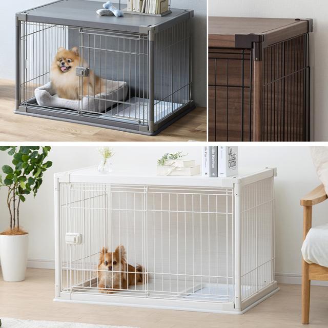 【アイリスオーヤマ】犬用ゲージ（屋根付き） 楽天市場】犬 ケージ アイリスオーヤマ 屋根付き トレー付き ペット