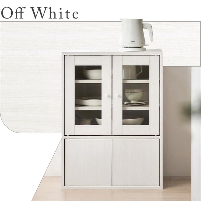 食器棚 ロータイプ スリム 幅60 奥行38.8 高さ81.6 一人暮らし