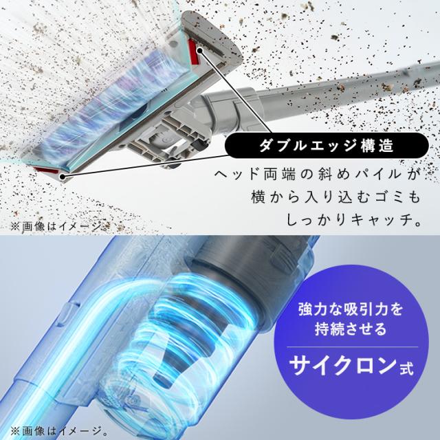 掃除機 コードレス 軽量 アイリスオーヤマ ゴミ収集ドック 1.5L フットスイッチ式 お手入れ簡単 サイクロン 充電式 きわまでヘッド 自走式 スティッククリーナー スティック掃除機 充電式サイクロンスティッククリーナー SCD-124PD-NH * 安心延長保証対象 送料無料_13