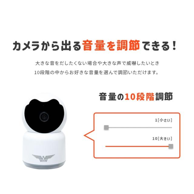 防犯カメラ 屋内 家庭用 WTW 塚本無線 みてるちゃん猫 温度計 ペット
