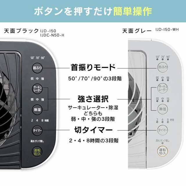 除湿機 サーキュレーター付 5L アイリスオーヤマ デシカント式