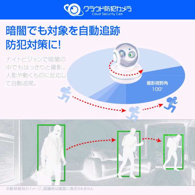 クラウド防犯カメラ 屋内型 NH-FW3M-F1 防犯カメラ 小型 室内 wi-fi