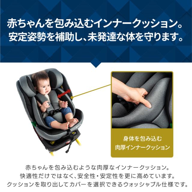回転型チャイルドシート 新生児〜4歳 ISOFIX 未使用 【公式通販】