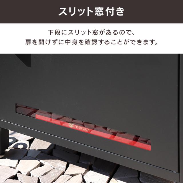 宅配ボックス ポスト 一体型 Jake（ジェイク） 宅配ボックス付ポスト PBX-006 MOJYU 【B】 宅配ボックス付ポスト MOJYU モジュ おしゃれ 北欧風 組立品 取り付け簡単 ガルバナイズド処理 Jake ジェイク 送料無料_6