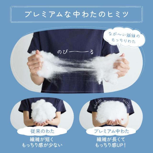 雲の寝心地 掛け布団 D 掛け布団 掛布団 雲 ダブル D ふとん 丸洗い マシュマロニット生地 送料無料_4