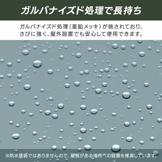 物置【Ave-アーヴェ-】スモール SED-001 MOJYU【B】 物置 おしゃれ MOJYU モジュ ガルバナイズド処理 コンパクトサイズ スライド 可動棚板 Ave アーヴェ 送料無料_6