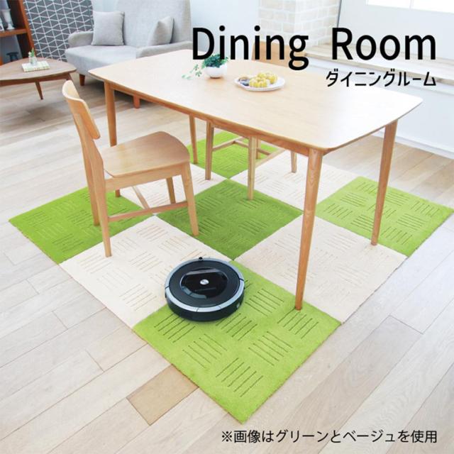 ピタプラス ジョイントキッチンマット 60×60cm 10枚組 オカ キッチンマット マット 洗える ふかふか すべり止め加工 ジョイントマット リビング ピタプラス カーペット タイルマット 送料無料_5