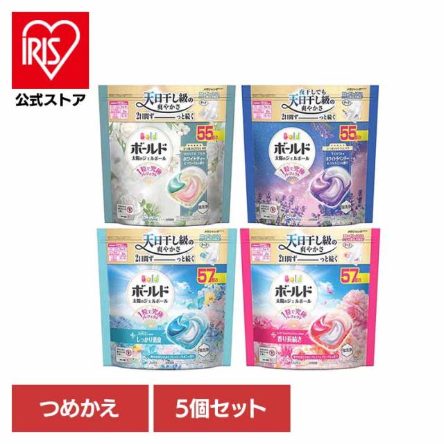 【5個セット】ボールドジェルボール4D 詰替えメガジャンボサイズ 3個セット P&G