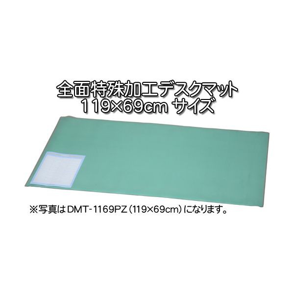 120×70cmのデスクに対応 デスクマット（全面特殊加工タイプ） DMT-1169PZ ナチュラル/グリーン アイリスオーヤマの通販は