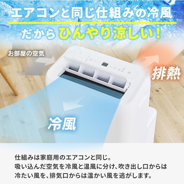 工事不要】 スポットクーラー アイリスオーヤマ ポータブルクーラー 7