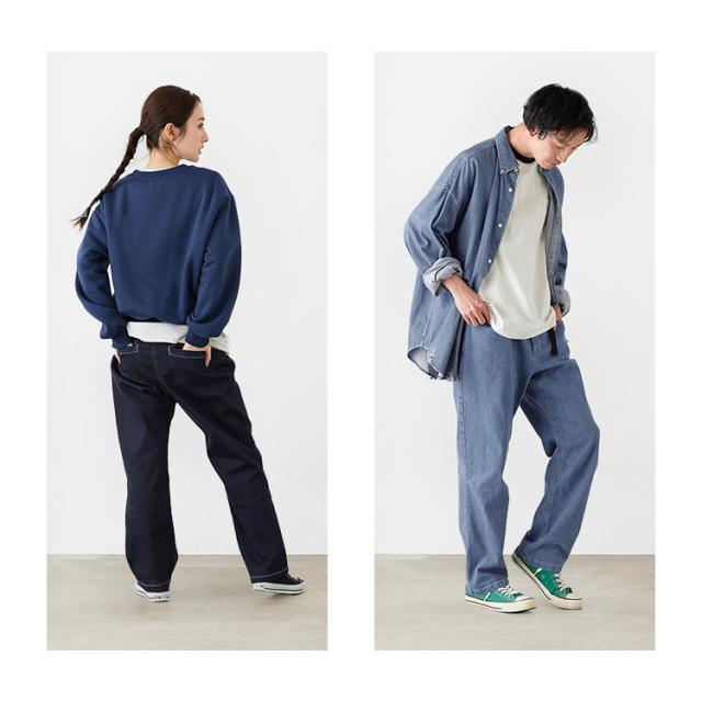 デニムクライミングパンツ FC23100 ブリーチブルー インディゴブルー S M L XL 3L パンツ メンズ レディース デニム カジュアル ストレッチ カーゴ カーゴパンツ イージーパンツ ウエストゴム ロング ボトムス アウトドア 春夏 アイリスオーヤマ 送料無料 outlet_9