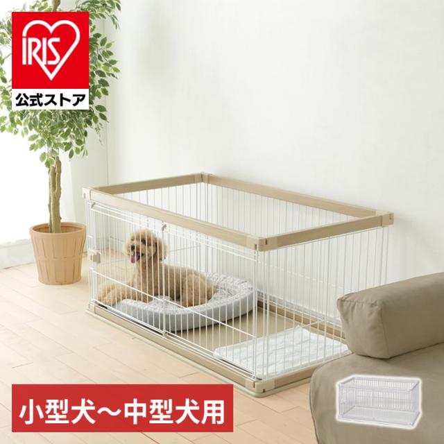 ウッディサークル PWSR-1260L ホワイト 楽天市場】犬 ケージ ウッディサークル トレー付き ロータイプ