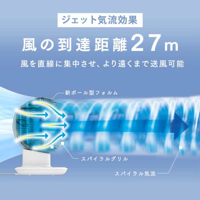 サーキュレーター dcモーター アイリスオーヤマ 扇風機 左右首振り 24畳 WOOZOO サーキュレーターアイ DC JET 15cm ボール型  扇風機 換の通販はau PAY マーケット - アイリスプラザ au PAY マーケット店 | au PAY マーケット－通販サイト