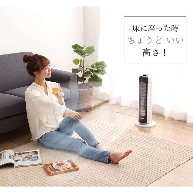 ＼OFFクーポン!~5/14 9:59／扇風機 タワーファン 冷風 静音 メカ式 スリム 羽根なし タワー型 上下ルーバータワーファンminiマイコン式 KTF-C62T-S ミニ 上下ルーバー マイコン式 左右首振り 切タイマー コンパクト アイリスオーヤマ 送料無料 安心延長保証対象_3