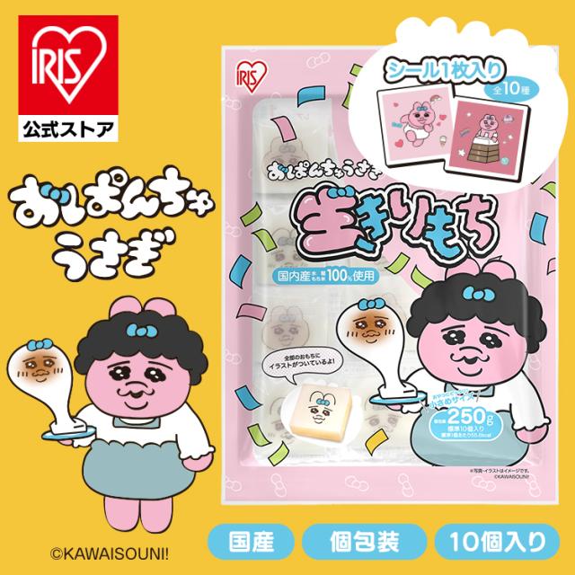 おもち ◇うさぎもち 切り餅 一切れパック 1kg【10個セット】:サン