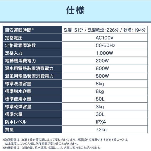洗濯機 [設置無料] ドラム式洗濯機 8kg アイリスオーヤマ CDK832 8kg おしゃれ 台無 ホワイトアイリスオーヤマ温水 部屋干し タイマー 節水 温水洗浄 温水コース ランドリー 新生活 家電 一人暮らし きれい キレイ 洗濯 毛布 送料無料 安心延長保証対象_17