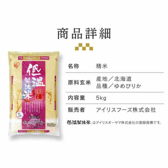 PAY　美味しい　ごはん　PAY　5kg　5キロ　北海道産ゆめぴりか　ゆめぴりか　一等米100%　の通販はau　ご飯　お米　au　5kg　低温製法米　アイリスプラザ　マーケット店　マーケット－通販サイト　au　生鮮米　マーケット　5kg　新米】【令和4年産】米　PAY