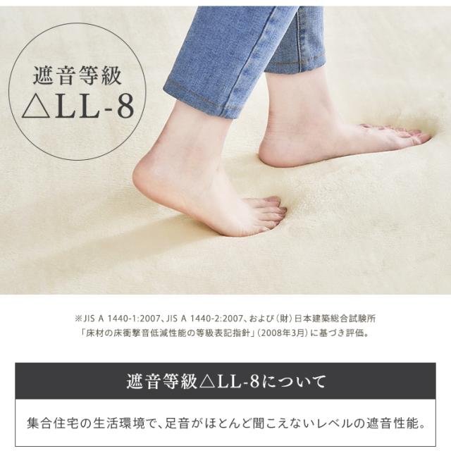 ラグ 厚手 おしゃれ 北欧 ラグ 厚手 高反発 北欧 おしゃれ ラグマット 高反発ラグ 極厚 カーペット 3畳 ラ・クッションラグ マイクロムートンタイプ ACRM-1824 カーペット ホットカーペット対応 床暖房対応 滑止め 送料無料_8