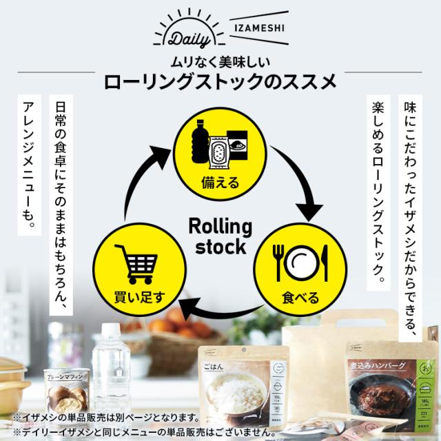 非常食 DAILY IZAMESHI 636-458 【B】 イザメシ IZAMESHI 非常食 防災 防災セット 3日分 ギフト デイリー_7