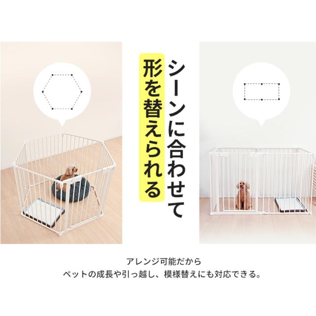 犬 サークル 折りたたみ 犬 室内 コンパクト (6枚, ブラック