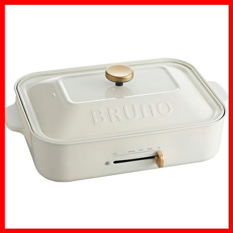 ホットプレート コンパクトホットプレート BOE018-WH 7760154