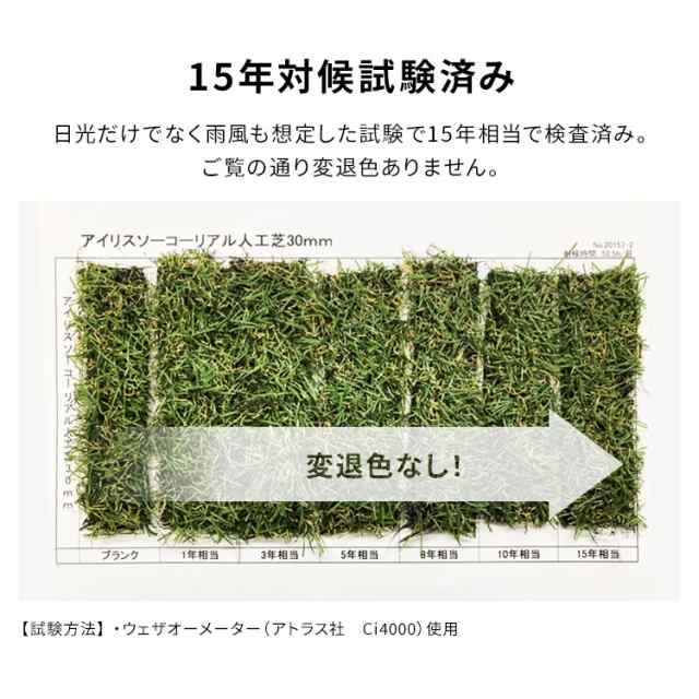 人工芝 人工芝マット 人工芝ロール 2m×10m 【20m】人工芝マット 芝マットロールタイプ リアル防草人工芝 RP-30210 アイリスオーヤマ  庭 ｜au PAY マーケット